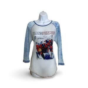 Transformers Long Sleeve Sheer Tee